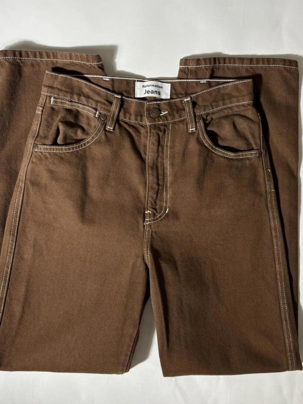 Reformation cowboy high rise straight jeans